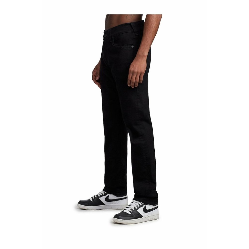 True Religion Men's Geno Slim Fit Stretch Jeans in Body Rinse Black - Picture 3 of 5